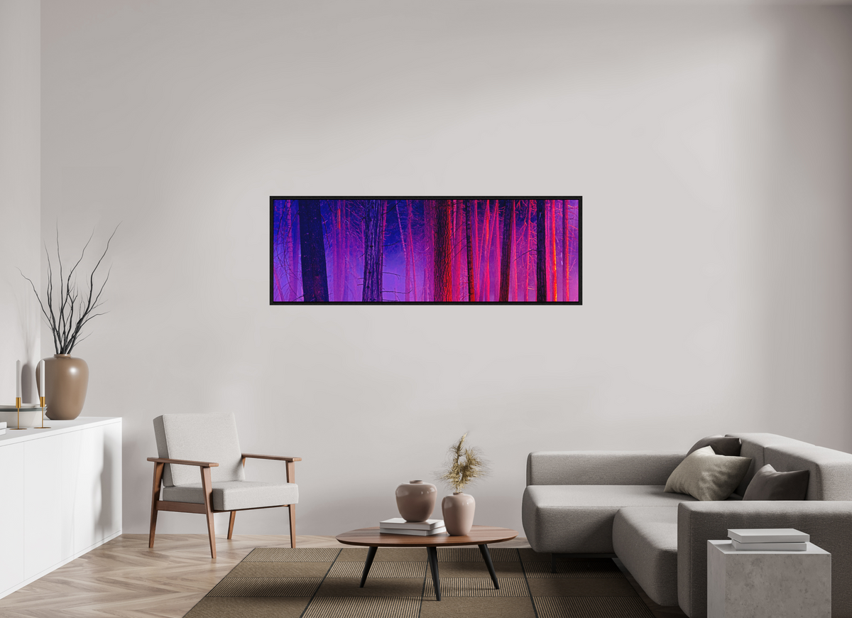 72 x 24″, Acrylic Face Mount with Black Float Frame The Color of Firelight (Collector's Edition)
